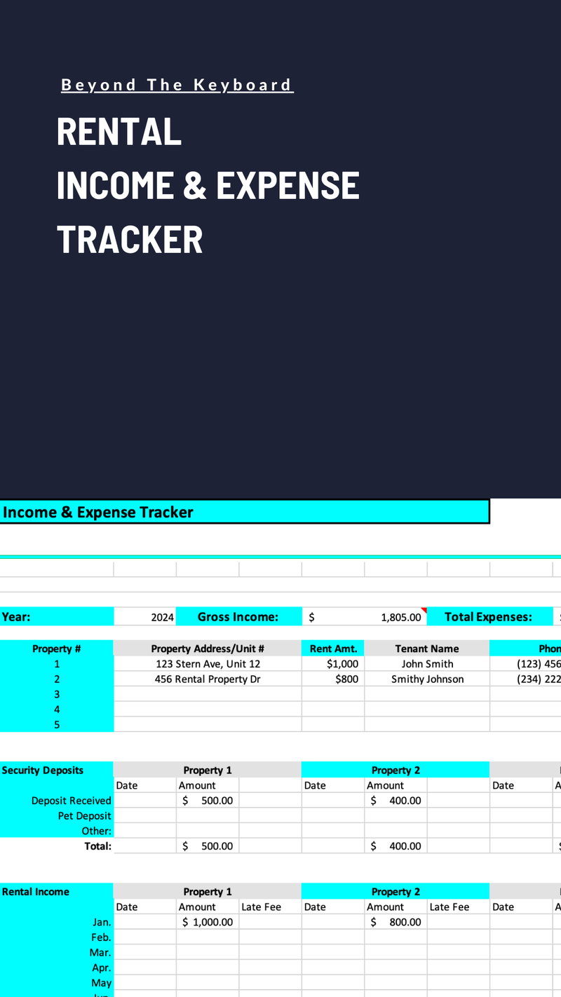 Rental Income & Expense Tracker