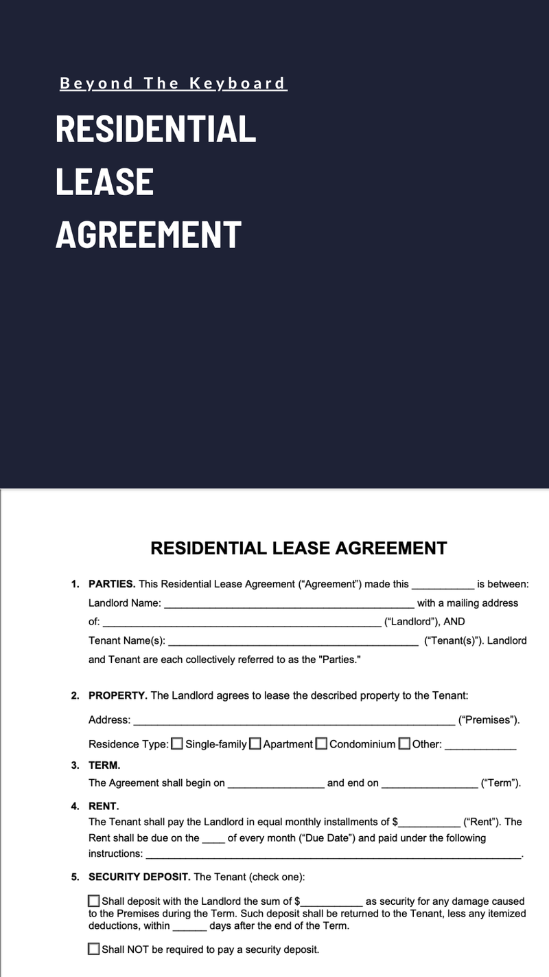 Residential Lease Agreement