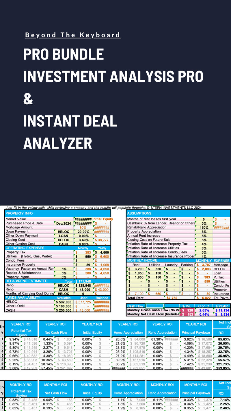 Pro Bundle - Investment Analysis Pro & Instant Deal Analyzer
